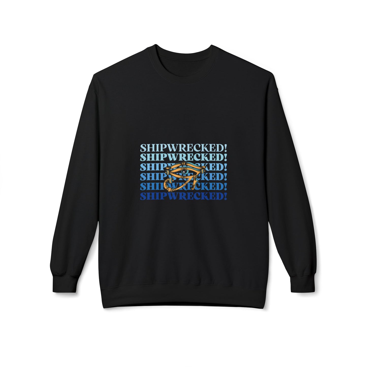 "SHIPWRECKED!" Commemorative Unisex Midweight Softstyle Fleece Crewneck Sweatshirt